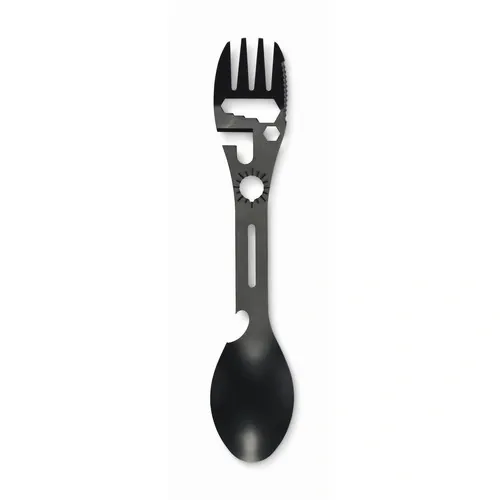 Cubiertos multiherramientas Mutool personalizables para eventos ref MO2862 - Back Negro