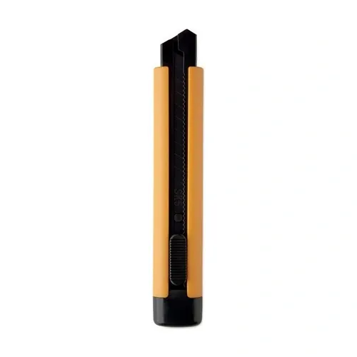 Cúter retráctil grande blade con cuchillas de repuesto ref MO2769 - Amarillo Back