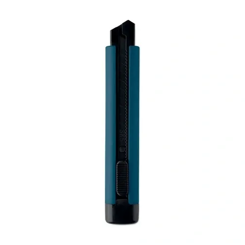 Cúter retráctil grande blade con cuchillas de repuesto ref MO2769 - Azul Back
