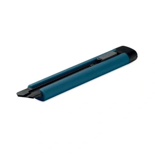 Cúter retráctil grande blade con cuchillas de repuesto ref MO2769 - Azul