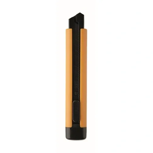 Cúter retráctil grande blade con cuchillas de repuesto ref MO2769 - Back Amarillo