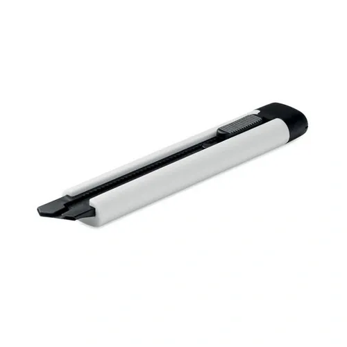 Cúter retráctil grande blade con cuchillas de repuesto ref MO2769 - Blanco