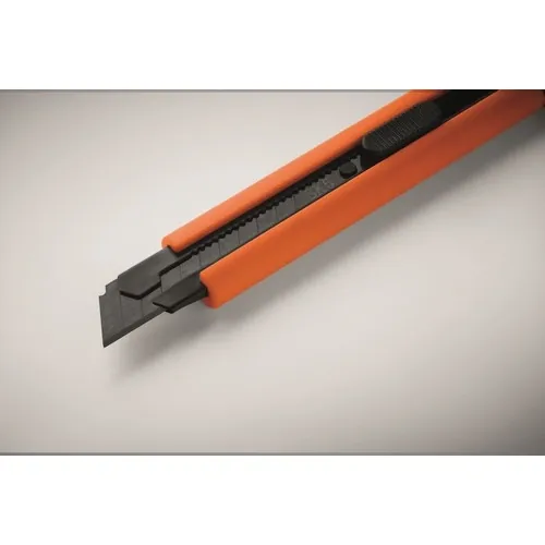 Cúter retráctil grande blade con cuchillas de repuesto ref MO2769 - Detail Naranja