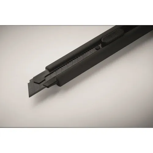 Cúter retráctil grande blade con cuchillas de repuesto ref MO2769 - Detail Negro
