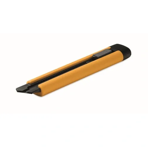Cúter retráctil grande blade con cuchillas de repuesto ref MO2769 - Front Amarillo