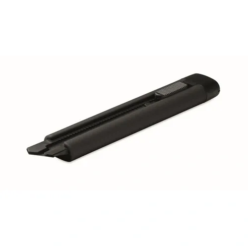 Cúter retráctil grande blade con cuchillas de repuesto ref MO2769 - Front Negro