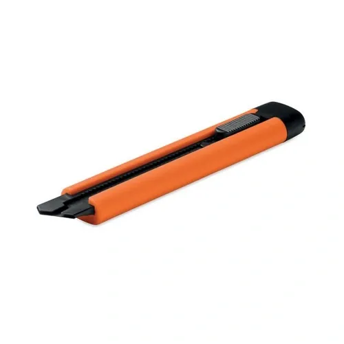 Cúter retráctil grande blade con cuchillas de repuesto ref MO2769 - Naranja