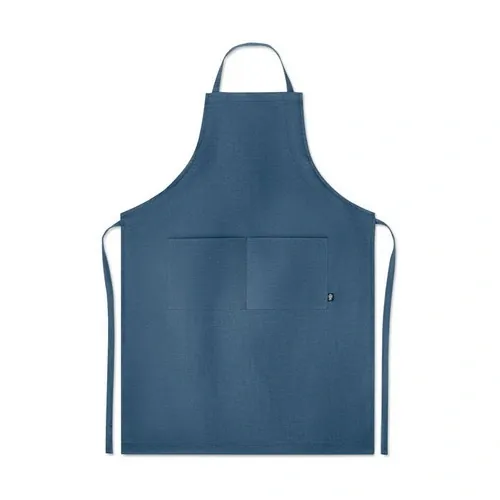 Delantal de cocina ajustable con bolsillos de cáñamo ref MO6164 - Azul