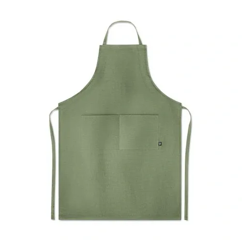 Delantal de cocina ajustable con bolsillos de cáñamo ref MO6164 - Front Verde