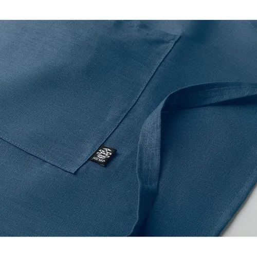 Delantal de cocina ajustable con bolsillos de cáñamo ref MO6164 - Item Detail Picture Azul
