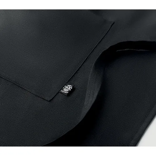 Delantal de cocina ajustable con bolsillos de cáñamo ref MO6164 - Item Detail Picture Negro