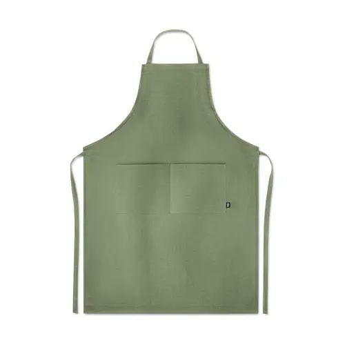 Delantal de cocina ajustable con bolsillos de cáñamo ref MO6164 - Verde