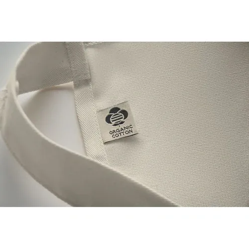 Delantal orgánico ajustable con bolsillo grande ref MO2249 - Blanco Hueso Open