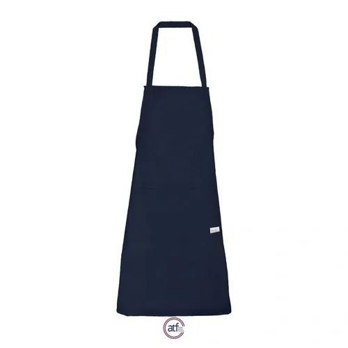 Delantal con peto de algodón y costura reforzada ref S04331 - Azul Marino