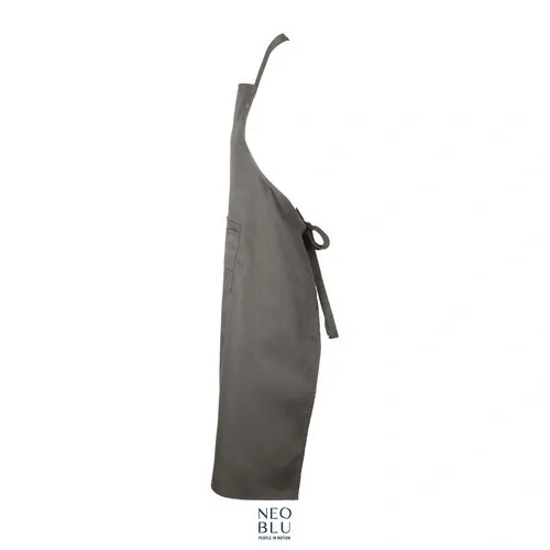 Delantal con peto de fácil cuidado y bolsillo amplio ref S04454 - Gris Claro Back