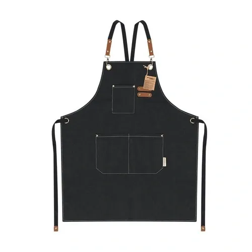 Delantal Fonor personalizable de algodón reciclado y resistente ref 22096 - Negro