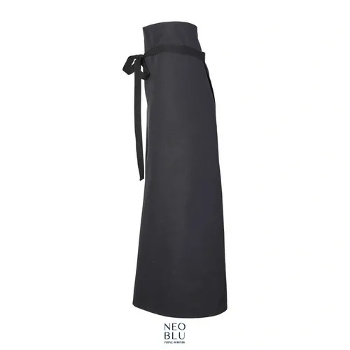 Delantal sin peto de algodón extra largo y resistente ref S04456 - Negro Profundo Back