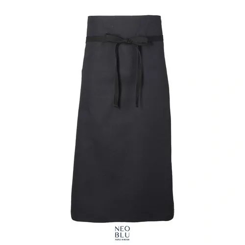 Delantal sin peto de algodón extra largo y resistente ref S04456 - Negro Profundo