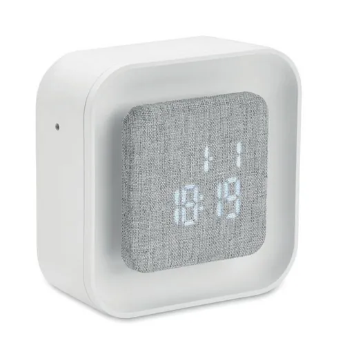 Reloj despertador LED con luz ambiental regulable ref MO2299 - Blanco