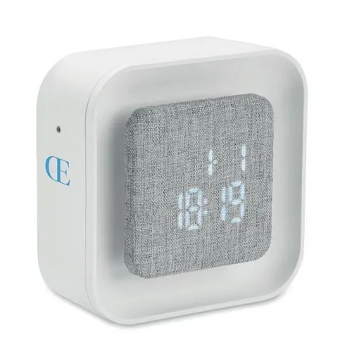 Reloj despertador LED con luz ambiental regulable ref MO2299 - Printed Blanco