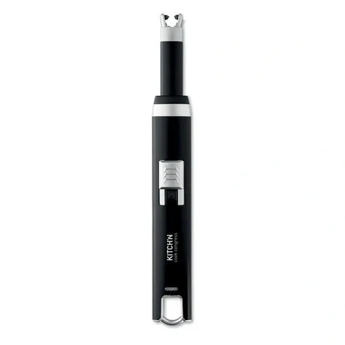 Encendedor recargable USB con llama única ref MO9651 - Printed Negro