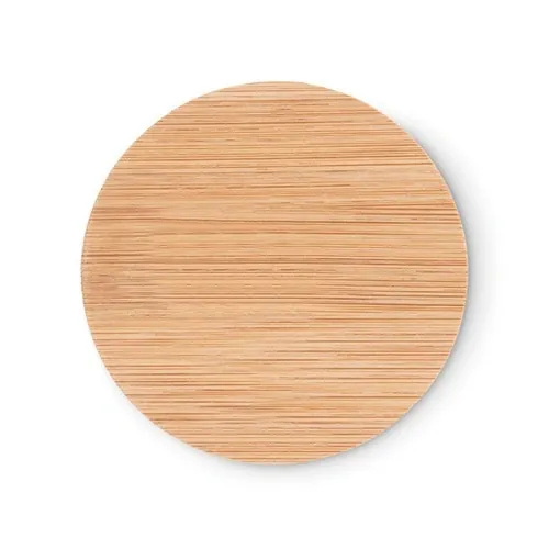 Espejo de maquillaje redondo de bambú natural ref MO6406 - Top Madera