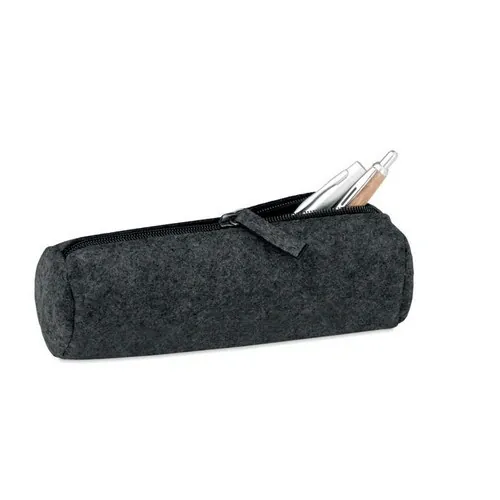 Estuche de RPET felpa ecológico ref MO9819 - Open Gris Piedra