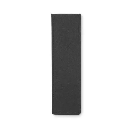 Estuche de fieltro RPET para 2 bolígrafos con cierre ref MO2473 - Negro Side