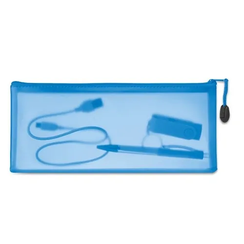Estuche grande de PVC resistente ref MO8993 - Back Azul