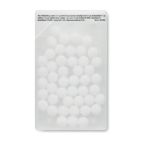 Expendedor de caramelos tarjeta de crédito con menta ref KC6637 - 1 Transparente