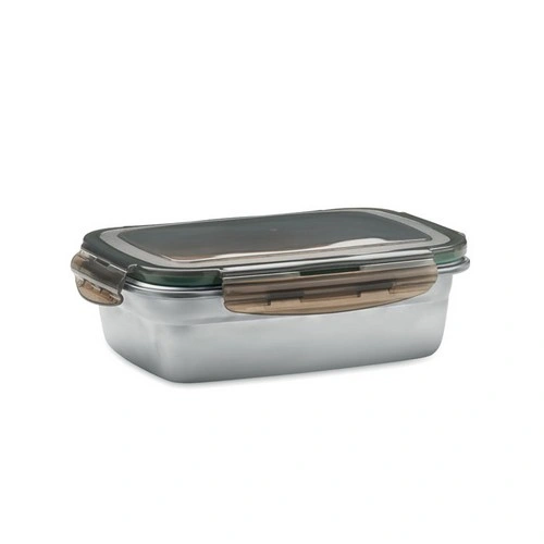 Fiambrera acero inoxidable reciclado con tapa hermética ref MO2343