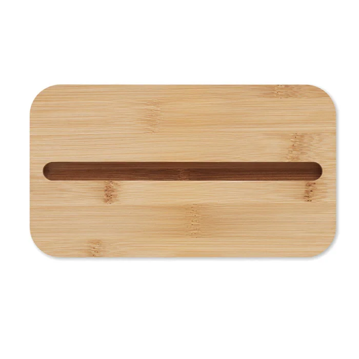 Fiambrera dos pisos con tapa soporte para teléfono ref MO2088 - Verde Menta Abierta