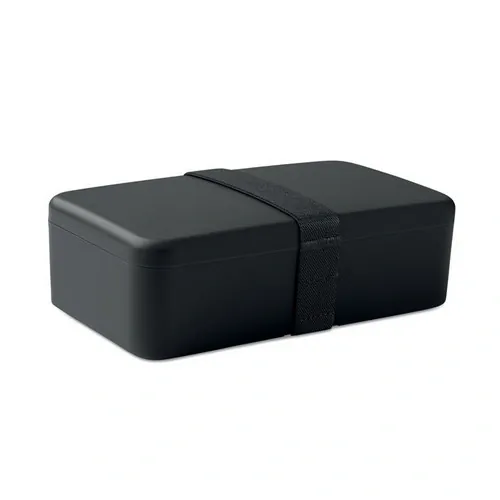 Fiambrera PP 750 ml con banda elástica de RPET ref MO2678 - Negro