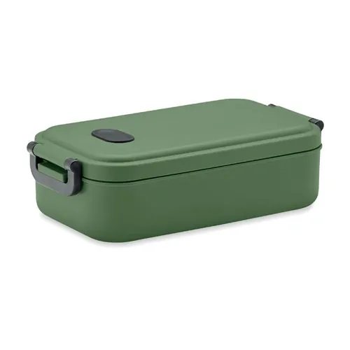 Fiambrera reciclada hermética con válvula de silicona ref MO6855 - Front Verde Oscuro