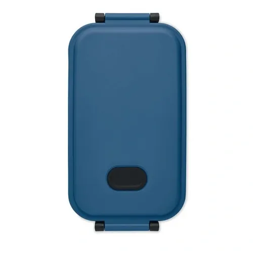 Fiambrera reciclada hermética con válvula de silicona ref MO6855 - Side Azul