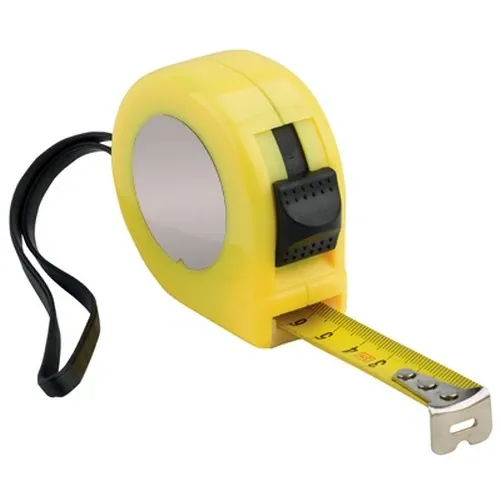 Flexómetro de 3 metros con bloqueo y acabado suave ref FO19 - Amarillo