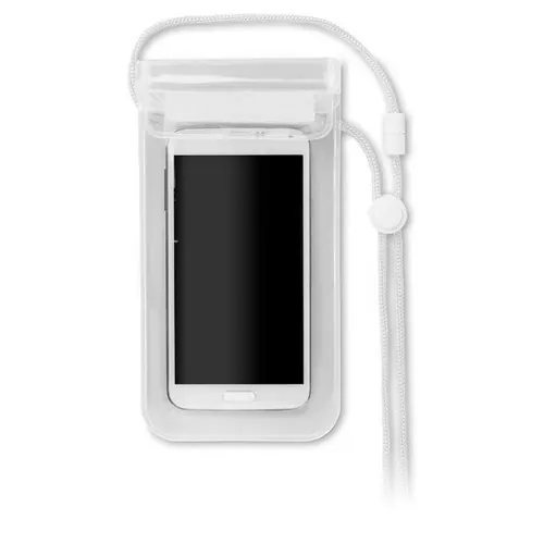 Funda impermeable para smartphone con pantalla táctil ref MO8782 - Back Blanco Transparente