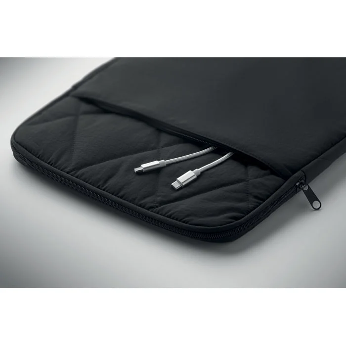 Funda de nailon para portátil 15"" Klyro ref mo3182 - Negro Abierta