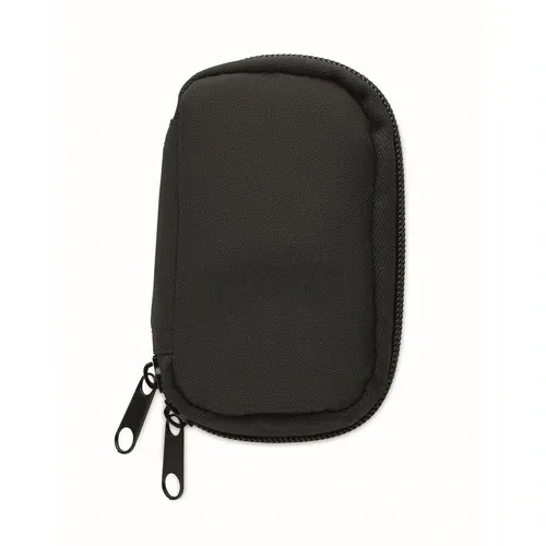 Funda para llaves de RPET 300D personalizable y práctica ref MO2822 - Back Negro