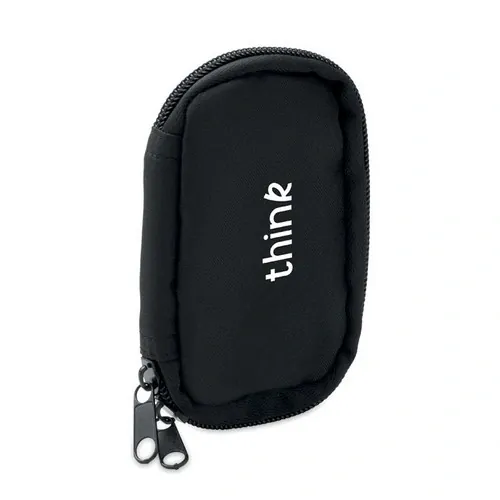 Funda para llaves de RPET 300D personalizable y práctica ref MO2822 - Negro Printed