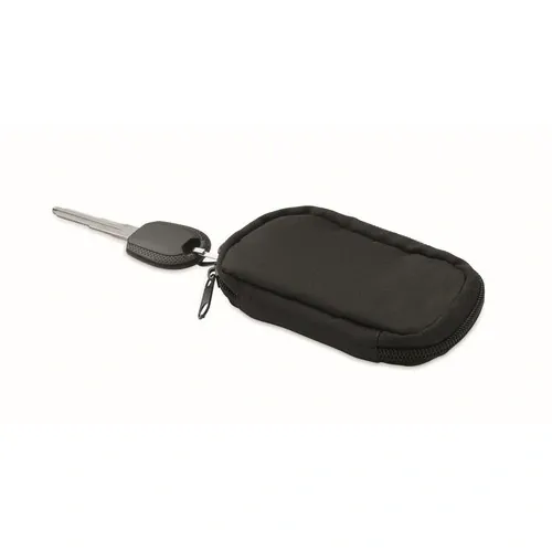 Funda para llaves de RPET 300D personalizable y práctica ref MO2822 - Open Negro