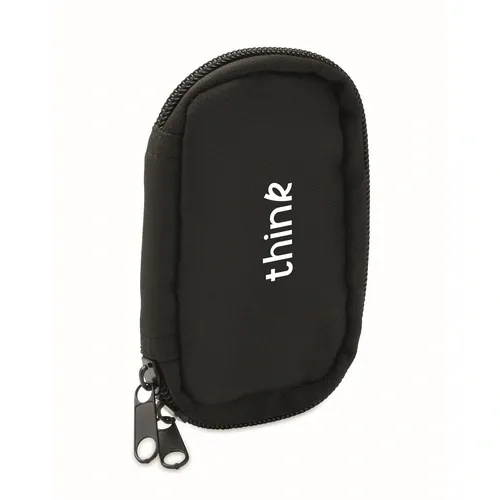 Funda para llaves de RPET 300D personalizable y práctica ref MO2822 - Printed Negro