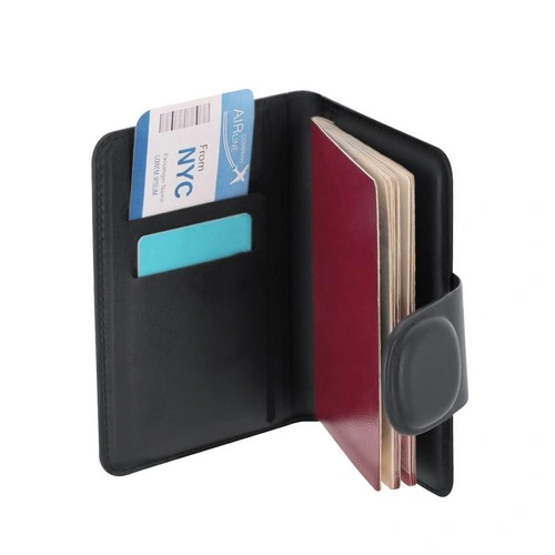 Funda pasaporte localizador elegante y segura para viajes ref 22330