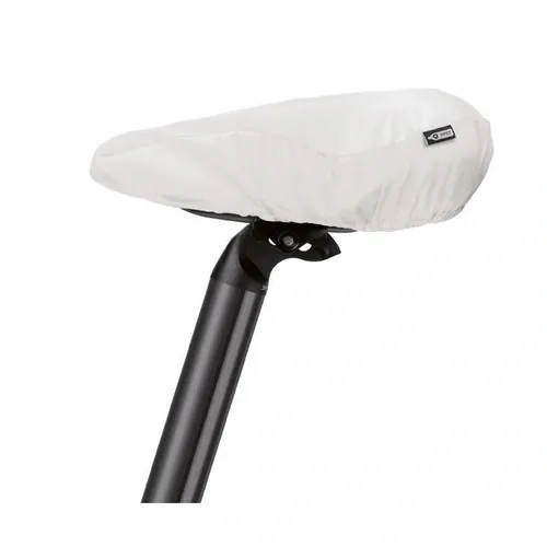Funda para sillín de bicicleta RPET blando con borde elástico ref MO9908 - Top Blanco