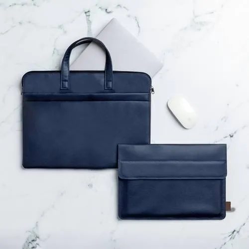 Funda acolchada para portátil de cuero reciclado ref 1853