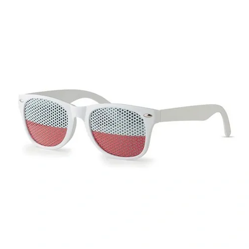 Gafas con bandera en lentes diseño único ref MO9275 - Back Blanco