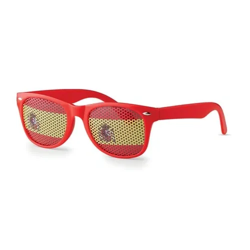 Gafas con bandera en lentes diseño único ref MO9275 - Back Rojo