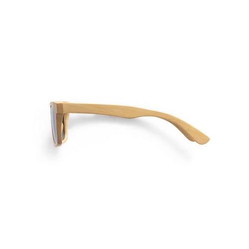 Gafas de sol de bambú con lentes espejo protección UV400 ref 98140