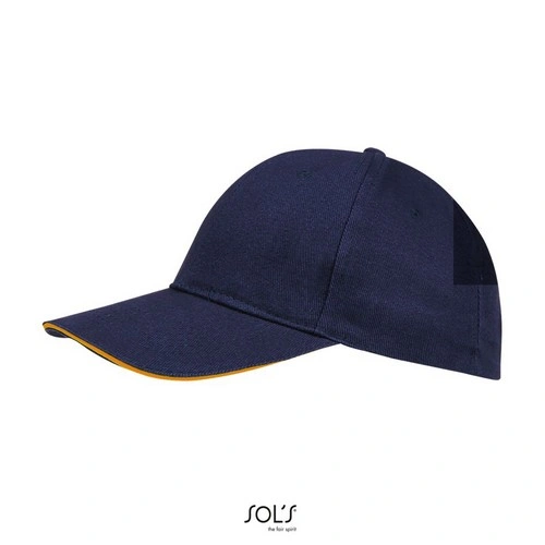 Gorra 6 paneles algodón peinado espeso ref S88100