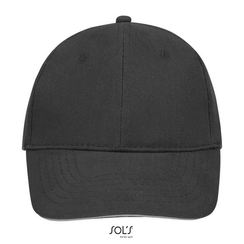 Gorra 6 paneles algodón peinado espeso ref S88100